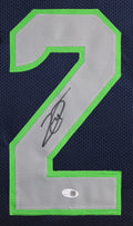 Earl Thomas Authentic Signed Navy Pro Style Framed Jersey JSA Witness