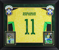 Brazil Raphinha Authentic Signed Yellow Framed Jersey Autographed BAS #BH062490
