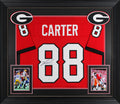 Georgia Jalen Carter Authentic Signed Red Pro Style Framed Jersey JSA Witness
