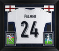 England Cole Palmer Authentic Signed White Nike Framed Jersey Autographed BAS