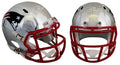 Patriots Tom Brady Signed Alternate Chrome Speed Mini Helmet Tri Star #7801207