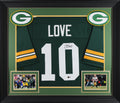 Jordan Love Authentic Signed Green Pro Style Framed Jersey BAS Witnessed