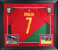 Cristiano Ronaldo Portugal Authentic Signed Red Nike Framed Jersey BAS #AE64201