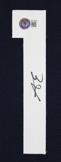 Anthony Edwards Authentic Signed Navy Blue Pro Style Framed Jersey BAS