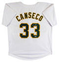 Jose Canseco Authentic Signed White Pro Style Jersey Autographed BAS Witnessed