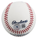 Rangers Evan Carter "MLB Debut 9-8-23" Authentic Signed OML Baseball BAS Witness