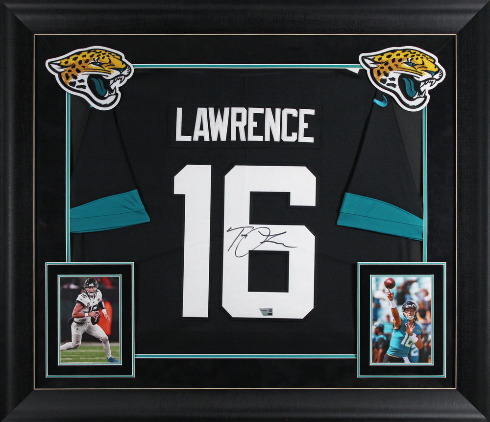 Jaguars Trevor Lawrence Signed Black Nike Limited Framed Jersey Fanatics