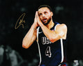 USA Stephen Curry Signed 16x20 Night Night  Spotlight Closeup Framed Photo BAS W