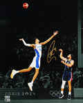 USA Stephen Curry Signed 16x20 Vertical Spotlight Framed Photo Vs Wembanyama BAS