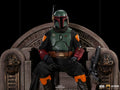 Iron Studios Star Wars The Mandalorian Boba Fett on Throne Deluxe 1:10 Scale Statue