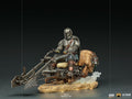 Iron Studios The Mandalorian on Speederbike Deluxe 1/10 Scale Statue