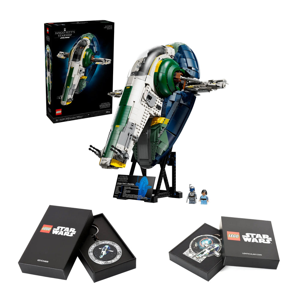 LEGO Star Wars - Jango Fett's Firespray-Class Starship - #75409 + Includes 2 GWP BONUS Items