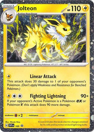 Jolteon 169 Cosmo Holo Sv Scarlet Violet Promo Cards Holofoil
