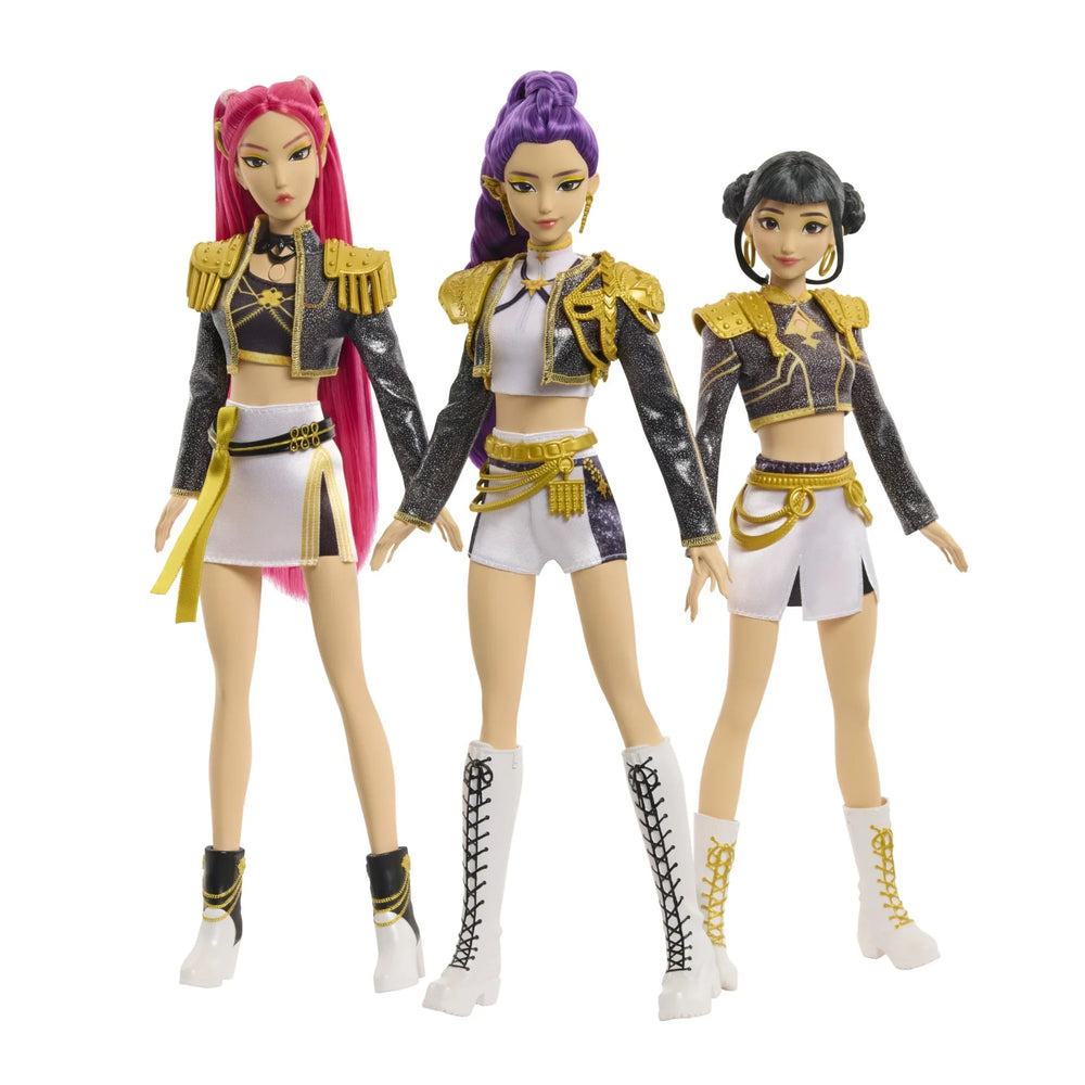 Mattel - KPOP Demon Hunters - Singing Doll Figures - Complete Set of 3 (Zoey, Mira, Rumi) [PRE-ORDER AUGUST 2026]