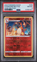 2020 POKEMON VIVID VOLTAGE CHARIZARD REVERSE FOIL #25 PSA 9