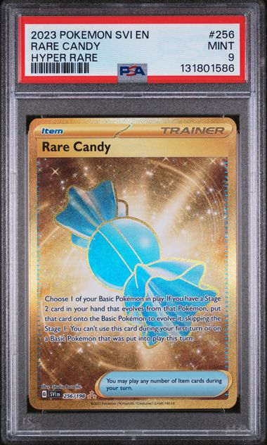 2023 POKEMON SCARLET & VIOLET RARE CANDY #256 PSA 9