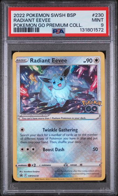 2022 POKEMON GO RADIANT EEVEE #230 PSA 9