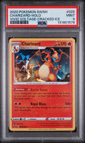 2020 POKEMON VIVID VOLTAGE CHARIZARD CRACKED ICE #25 PSA 9
