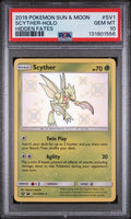 2019 POKEMON HIDDEN FATES SCYTHER #SV1 PSA 10