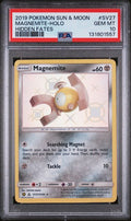 2019 POKEMON SUN & MOON HIDDEN FATES MAGNEITE #SV27 PSA 10