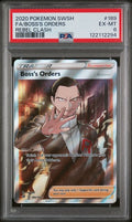 2020 POKEMON REBEL CLASH BOSS'S ORDER #189 PSA 6