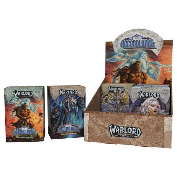 Warlord: Saga of the Storm - Into the Accordlands - Starter Deck Display