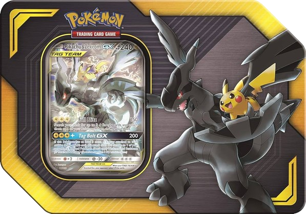 Pikachu & Zekrom Tag Team Gx Tin [2021 Reprint]