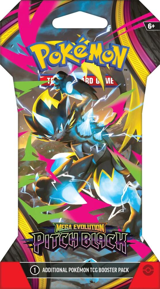 Pokemon: Mega Evolution: Pitch Black: (Me05) Sleeved Booster Pack (Presale - Expected release date July 17th, 2026)