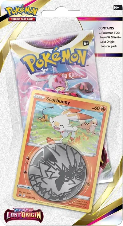 Pokémon TCG: Lost Origin Checklane Blister [Scorbunny Promo SWSH244]