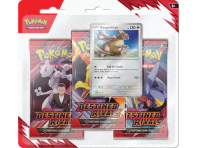 Pokémon TCG: Destined Rivals 3-Pack Blister (Kangaskhan Promo)