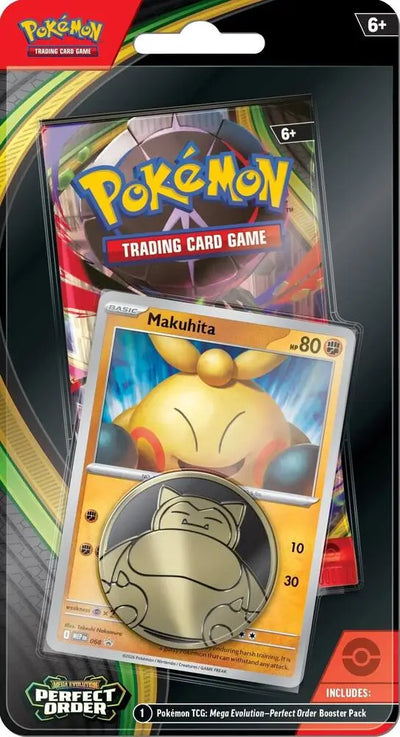 Pokémon TCG: Mega Evolution—Perfect Order Checklane Blister [Makuhita Promo]