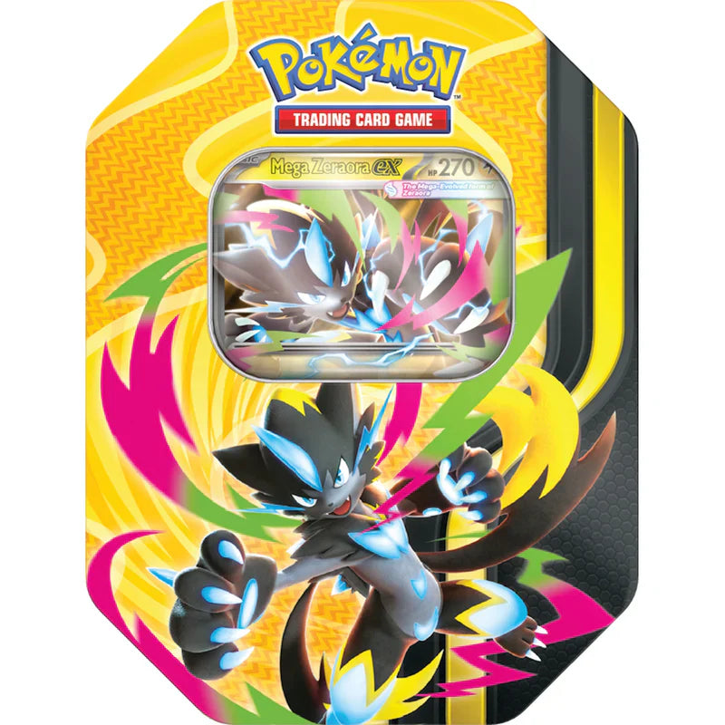Pokémon TCG: Mega Forces Tin (Mega Zeraora ex) (Pre-Order Aug 28)