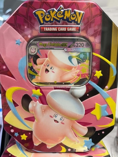Pokemon TCG: Mega Moonlit Tin - Mega Clefable ex