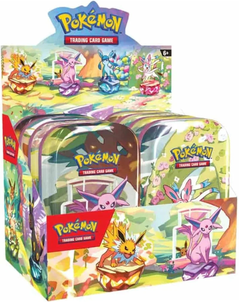 Pokemon TCG: Scarlet & Violet Prismatic Evolutions Mini Tin Display (Set of 8)