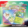 Pokémon TCG: Prismatic Evolutions Tech Sticker Collection Leafeon + Squishmallows 10" Pikachu Bundle