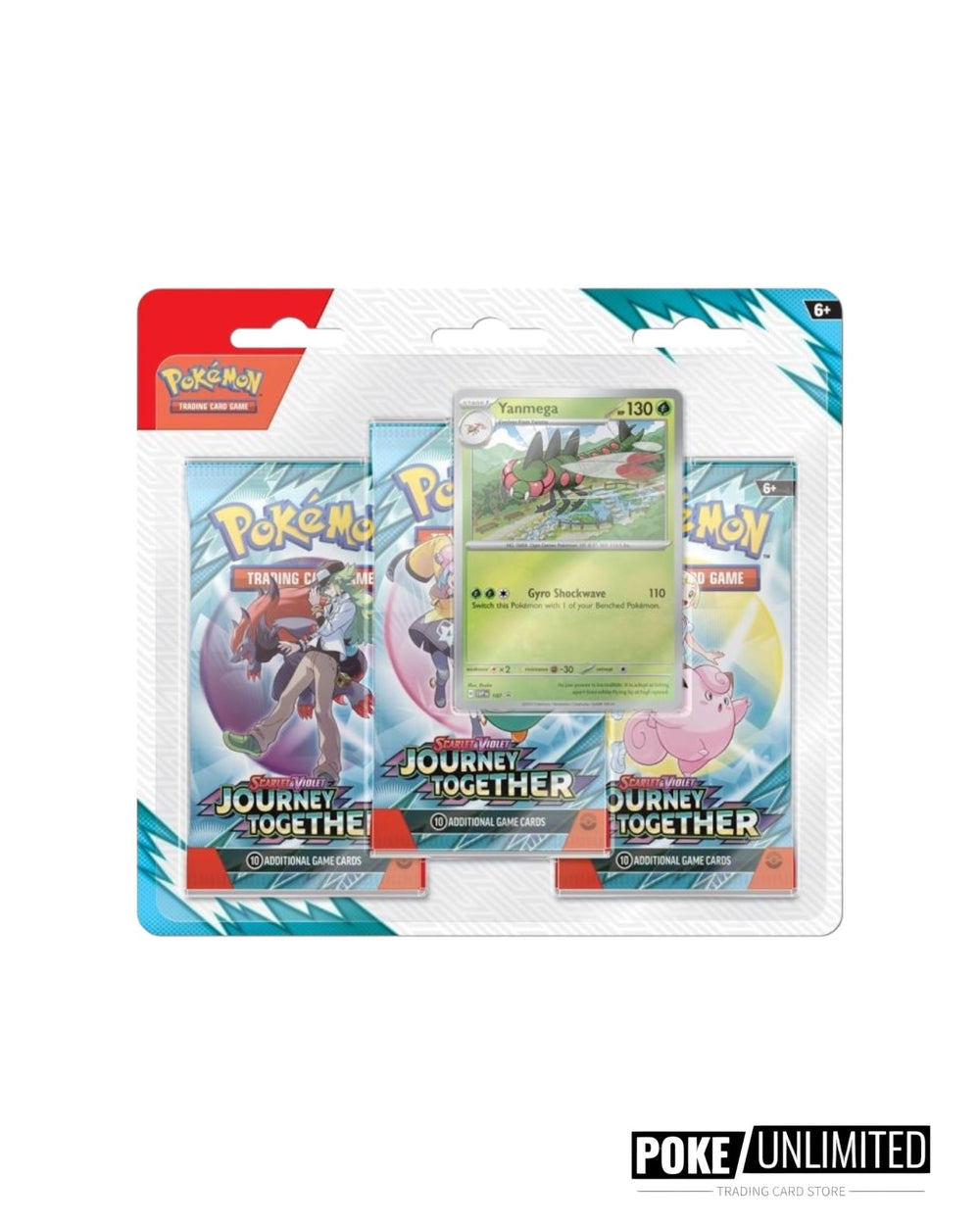Pokémon TCG Scarlet & Violet—Journey Together 3-Pack Blister - Assorted Promo