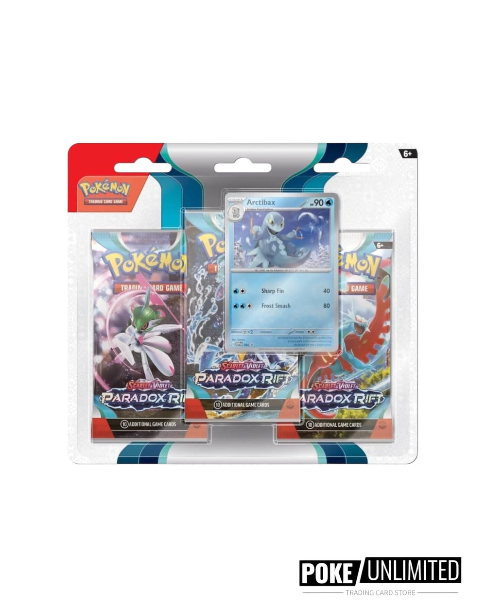 Pokémon TCG Scarlet & Violet—Paradox Rift Arctibax 3-Pack Blister