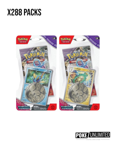Pokémon TCG Scarlet & Violet—Temporal Forces Checklane Blister Case — 288 Count