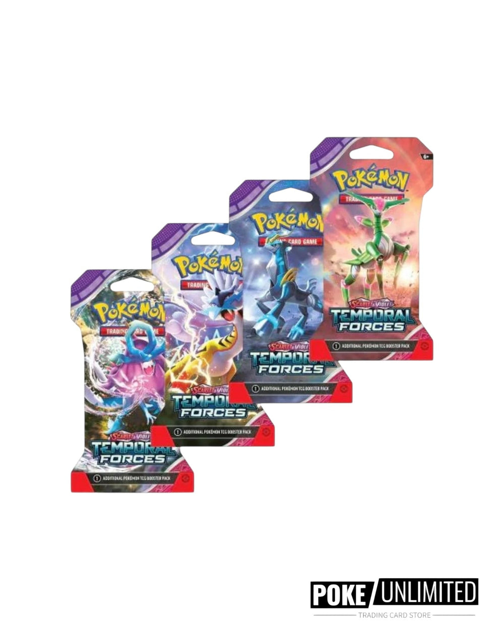 Pokémon TCG Scarlet & Violet—Temporal Forces Sleeved Booster Pack Case (144 Packs)