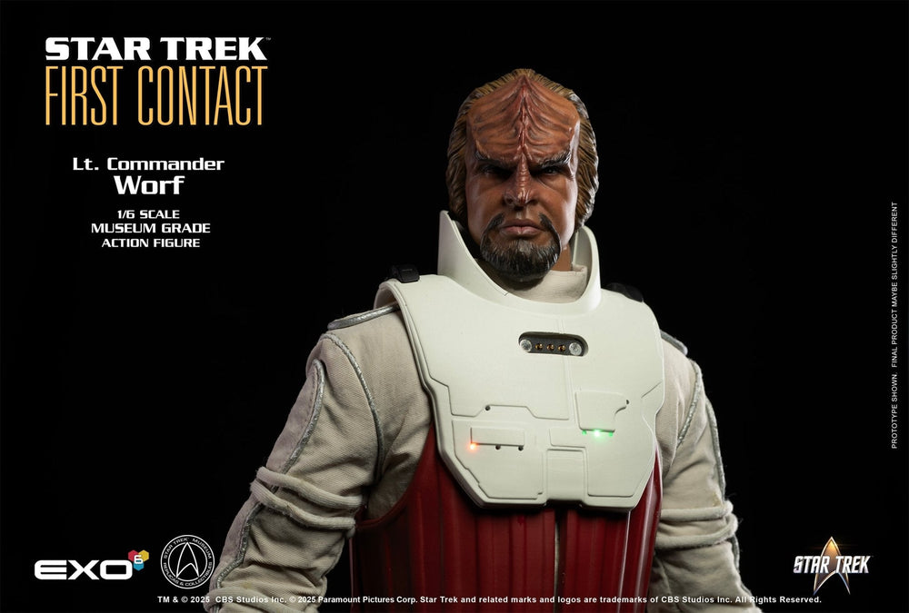 PRE-ORDER: Exo-6 Star Trek: First Contact Lt. Commander Worf in EVA Suit 1:6 Scale Articulated Figure