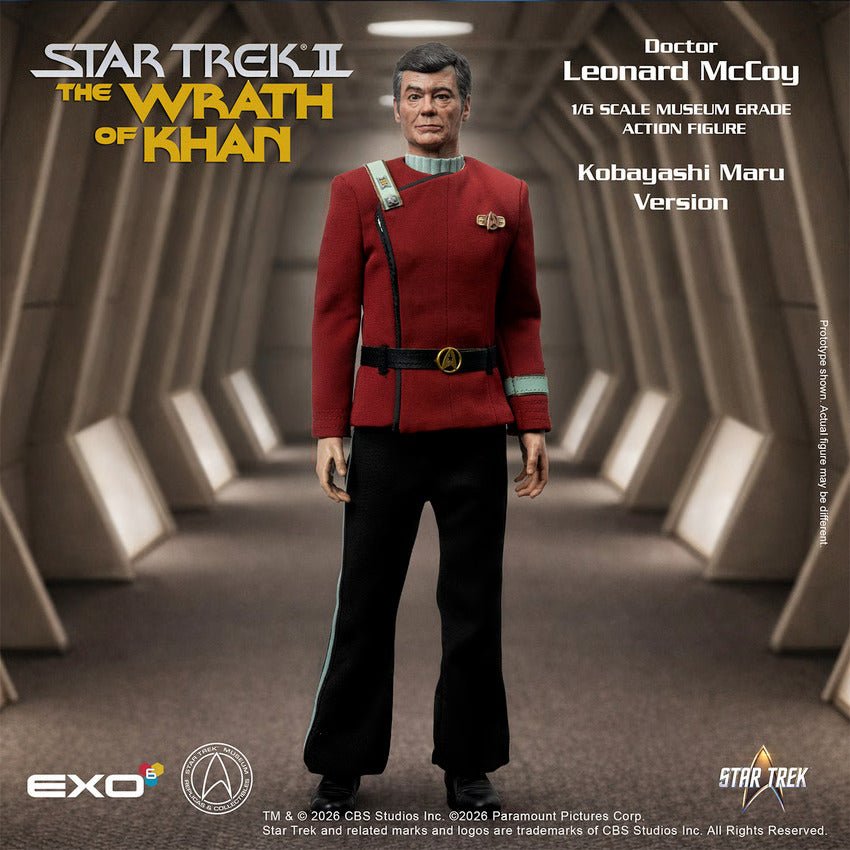 PRE-ORDER: Exo-6 Star Trek II: The Wrath of Khan: Dr. Leonard "Bones" McCoy (Kobayashi Maru Version) Collector Edition 1:6 Scale Articulated Figure