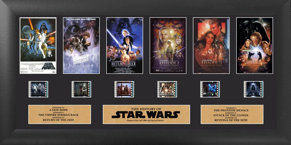 PRE-ORDER:  Film Cells Star Wars (Through The Ages) Presentation