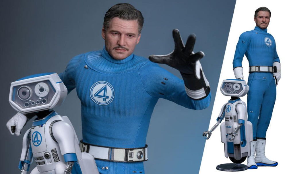PRE-ORDER: Hot Toys Marvel Studios The Fantastic Four: First Steps Mister Fantastic and H.E.R.B.I.E. Sixth Scale Figure Set