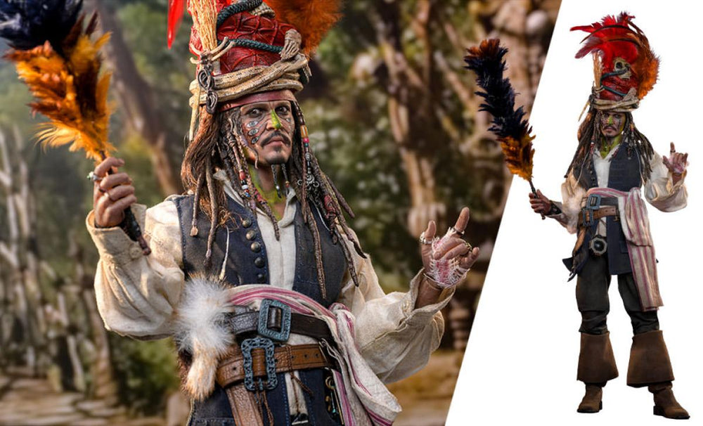 PRE-ORDER: Hot Toys Pirates of the Caribbean: Dead Man’s Chest Pelegostos Chief Jack Sparrow Sixth Scale Figure