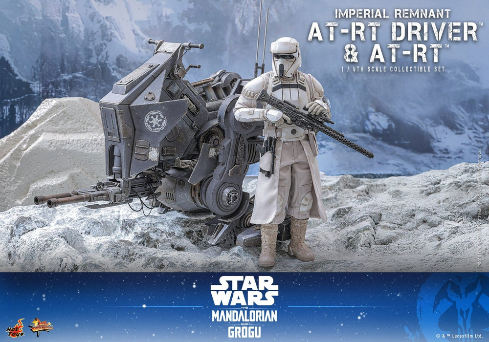 PRE-ORDER: Hot Toys Star Wars: The Mandalorian & Grogu Imperial Remnant AT-RT Driver and AT-RT Sixth Scale Figure Set