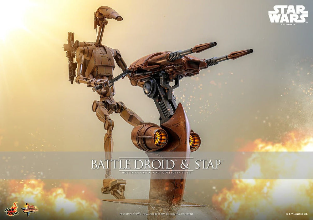 PRE-ORDER: Hot Toys Star Wars: The Phantom Menace Battle Droid & STAP Sixth Scale Figure