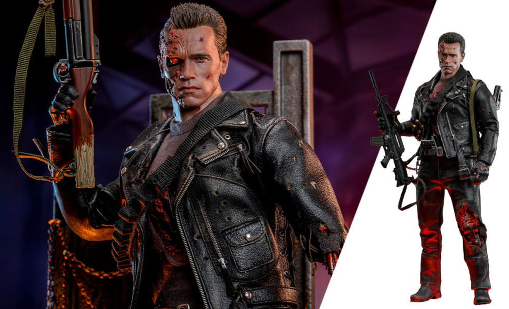 PRE-ORDER: Hot Toys Terminator 2 T-800 (Battle Damaged Version 2.0) Sixth Scale Figure