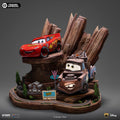 PRE-ORDER: Iron Studios Cars Lightning McQueen & Tow Mater Deluxe Art Scale 1/10 Statue