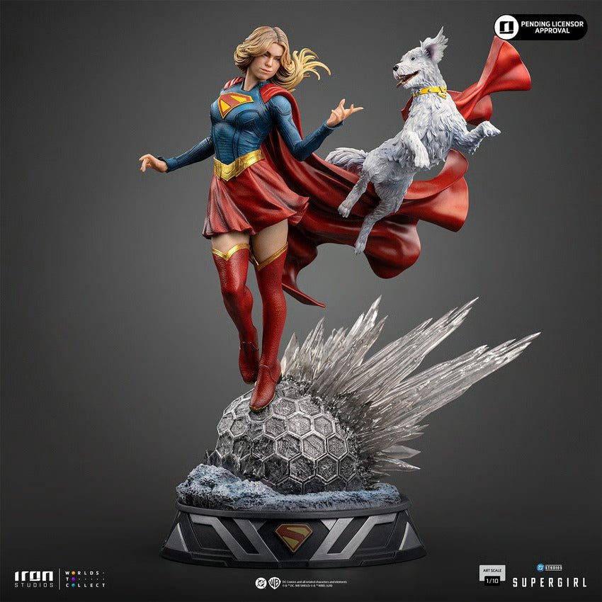 PRE-ORDER: Iron Studios DC Comics Supergirl & Krypto 1/10 Scale Statue