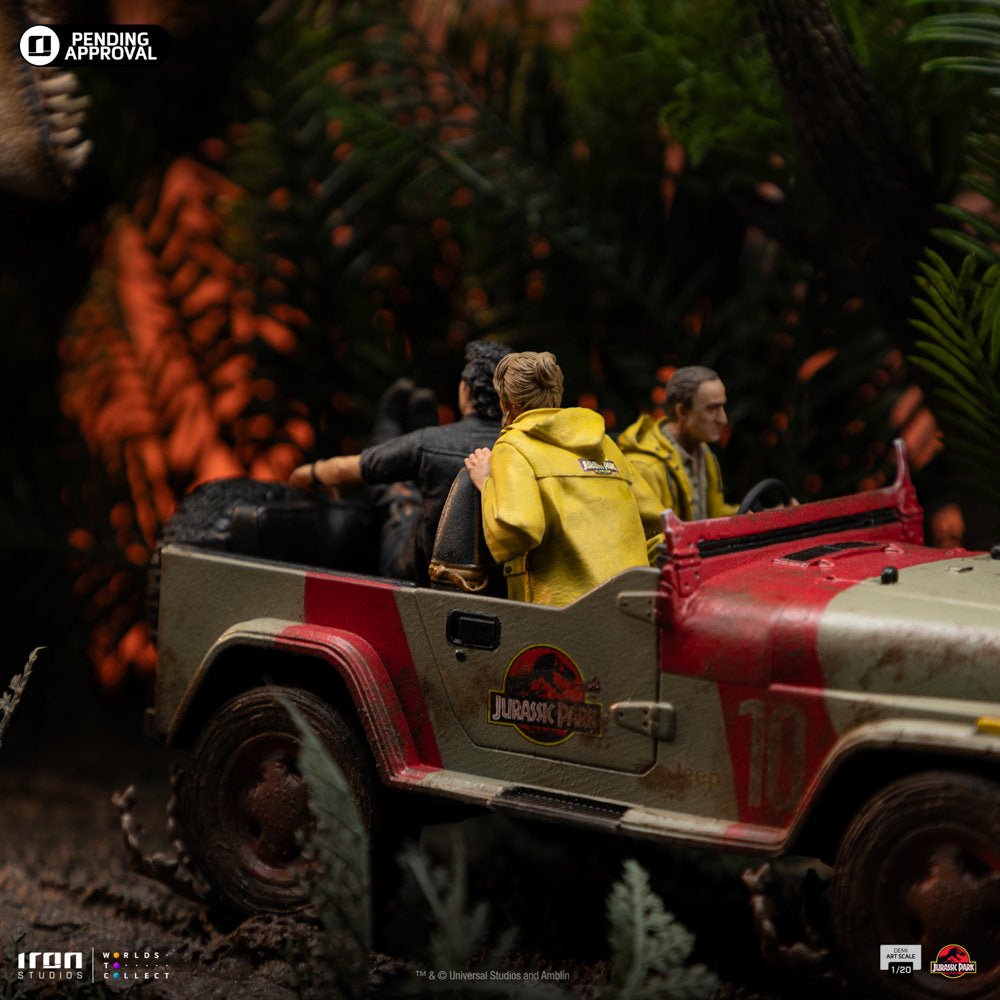 Iron Studios Jurassic Park: T-Rex Chase 1/20 Scale Statue